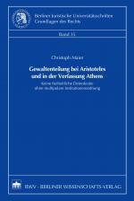 Cover-Bild Gewaltenteilung bei Aristoteles und in der Verfassung Athens