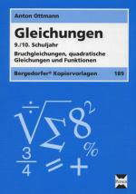 Cover-Bild Gleichungen - 9./10. Klasse
