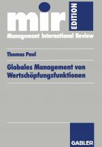 Cover-Bild Globales Management von Wertschöpfungsfunktionen