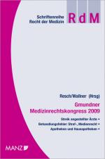 Cover-Bild Gmundner Medizinrechtskongress 2009