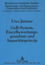 Cover-Bild GoB-System, Einzelbewertungsgrundsatz und Imparitätsprinzip