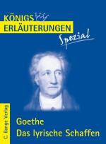 Cover-Bild Goethe. Das lyrische Schaffen.