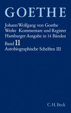 Cover-Bild Goethes Werke Bd. 11: Autobiographische Schriften III