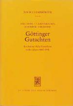 Cover-Bild Göttinger Gutachten I