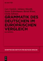Cover-Bild Grammatik des Deutschen im europäischen Vergleich