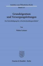 Cover-Bild Grundeigentum und Versorgungsleitungen.