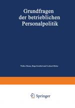 Cover-Bild Grundfragen der betrieblichen Personalpolitik