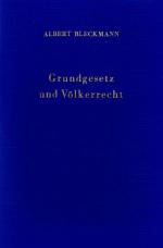 Cover-Bild Grundgesetz und Völkerrecht.