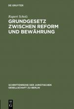 Cover-Bild Grundgesetz zwischen Reform und Bewährung