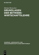 Cover-Bild Grundlagen der Betriebswirtschaftslehre