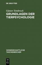 Cover-Bild Grundlagen der Tierpsychologie