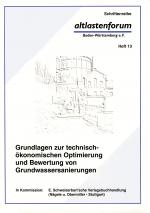 Cover-Bild Grundlagen zur technisch-ökonomischen Optimierung und Bewertung von Grundwassersanierungen