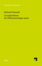 Cover-Bild Grundprobleme der Phänomenologie 1910/11