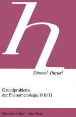 Cover-Bild Grundprobleme der Phänomenologie 1910/11