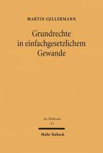 Cover-Bild Grundrechte im einfachgesetzlichen Gewand