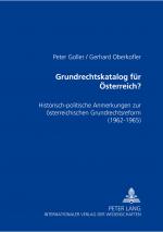 Cover-Bild Grundrechtskatalog für Österreich?