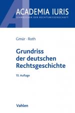 Cover-Bild Grundriss der deutschen Rechtsgeschichte