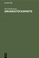 Cover-Bild Grundstücksmiete