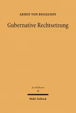 Cover-Bild Gubernative Rechtsetzung