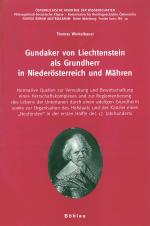 Cover-Bild Gundaker von Liechtenstein als Grundherr in Niederösterreich und Mähren