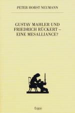 Cover-Bild Gustav Mahler und Friedrick Rückert - eine Mesalliance?