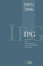Cover-Bild Gutachten zum Internationalen und ausländischen Privatrecht IPG 2005/2006