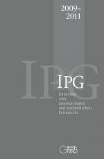 Cover-Bild Gutachten zum internationalen und ausländischen Privatrecht (IPG) 2009-2011