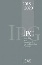 Cover-Bild Gutachten zum internationalen und ausländischen Privatrecht (IPG) 2018-2020