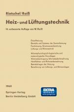 Cover-Bild H. Rietschels Lehrbuch der Heiz- und Lüftungstechnik