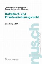 Cover-Bild Haftpflicht- und Privatversicherungsrecht, Entwicklungen 2009
