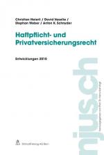 Cover-Bild Haftpflicht- und Privatversicherungsrecht, Entwicklungen 2010