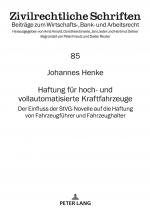 Cover-Bild Haftung für hoch- und vollautomatisierte Kraftfahrzeuge