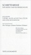 Cover-Bild Hallesche Verlagsanstalten der Aufklärungsepoche