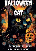 Cover-Bild Halloween Cat - 100 Ausmalbilder für Erwachsene