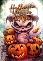 Cover-Bild Halloween Horror Katzen Malbuch für Ewachsene