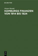 Cover-Bild Hamburgs Finanzen von 1914 bis 1924