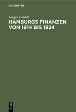 Cover-Bild Hamburgs Finanzen von 1914 bis 1924