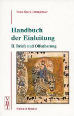 Cover-Bild Handbuch der Einleitung / Briefe und Offenbarung