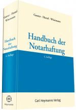 Cover-Bild Handbuch der Notarhaftung