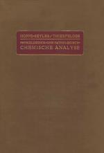 Cover-Bild Handbuch der Physiologisch- und Pathologisch-Chemischen Analyse für Ärzte und Studierende