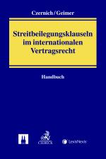 Cover-Bild Handbuch der Streitbeilegungsklauseln im internationalen Vertragsrecht