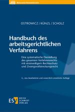 Cover-Bild Handbuch des arbeitsgerichtlichen Verfahrens