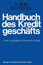 Cover-Bild Handbuch des Kreditgeschäfts