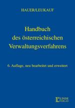 Cover-Bild Handbuch des österreichischen Verwaltungsverfahrens