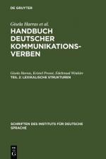 Cover-Bild Handbuch deutscher Kommunikationsverben / Lexikalische Strukturen