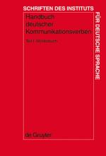 Cover-Bild Handbuch deutscher Kommunikationsverben / Wörterbuch