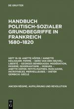 Cover-Bild Handbuch politisch-sozialer Grundbegriffe in Frankreich 1680-1820 / Femme [u.a.]