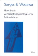 Cover-Bild Handbuch wirtschaftspsychologischer Testverfahren
