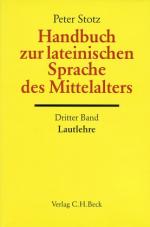 Cover-Bild Handbuch zur lateinischen Sprache des Mittelalters Bd. 3: Lautlehre