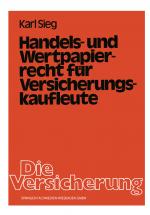 Cover-Bild Handels- und Wertpapierrecht für Versicherungskaufleute